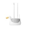 Soft Rubber Brush Head Wall-Mounted Toilet Brush Quick Drainage Toilet Cleaner  Bathroom Cleaning