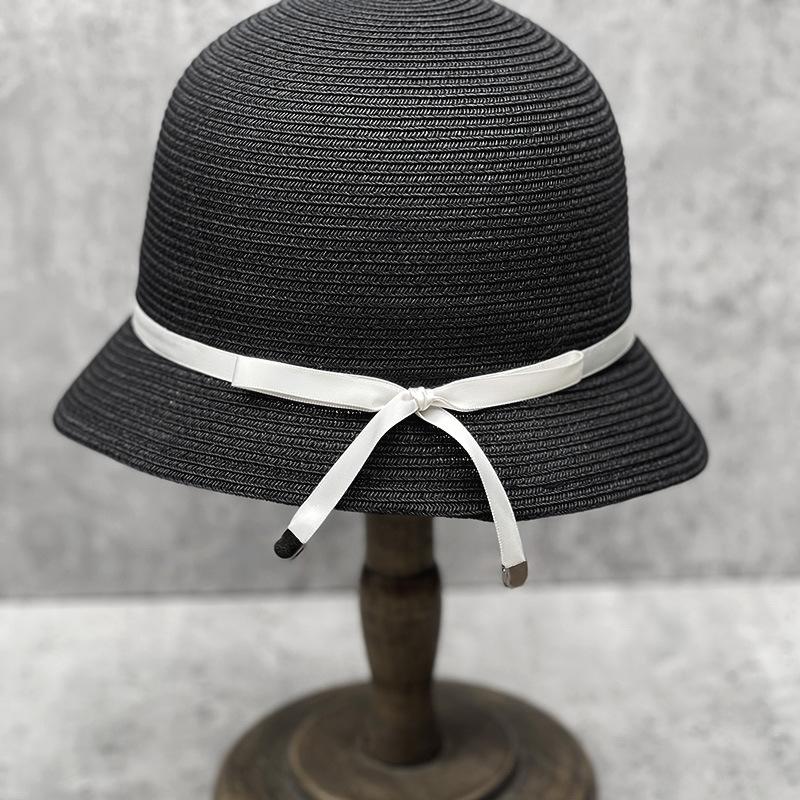 Short Brim Straw Hat Children Spring And Summer Foldable Sunshade Sun Hat Casual Basin Hat Irregular Brim