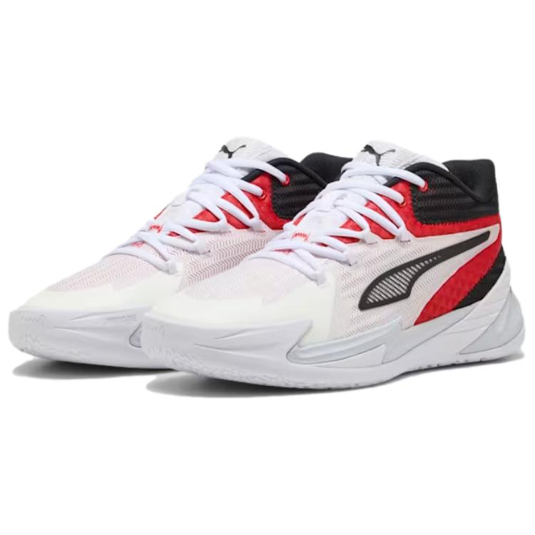 PUMA Unisex Dagger Low Top Basketball Shoes Red Black 311353-02
