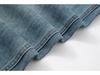 Retro Blue High-Waisted Cropped Harem Jeans for Women