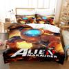 Alien Marauder Bedding Set Single Twin Full Queen King Size Bed Set Aldult Kid Bedroom Duvetcover Sets Anime Bed Sheet Set