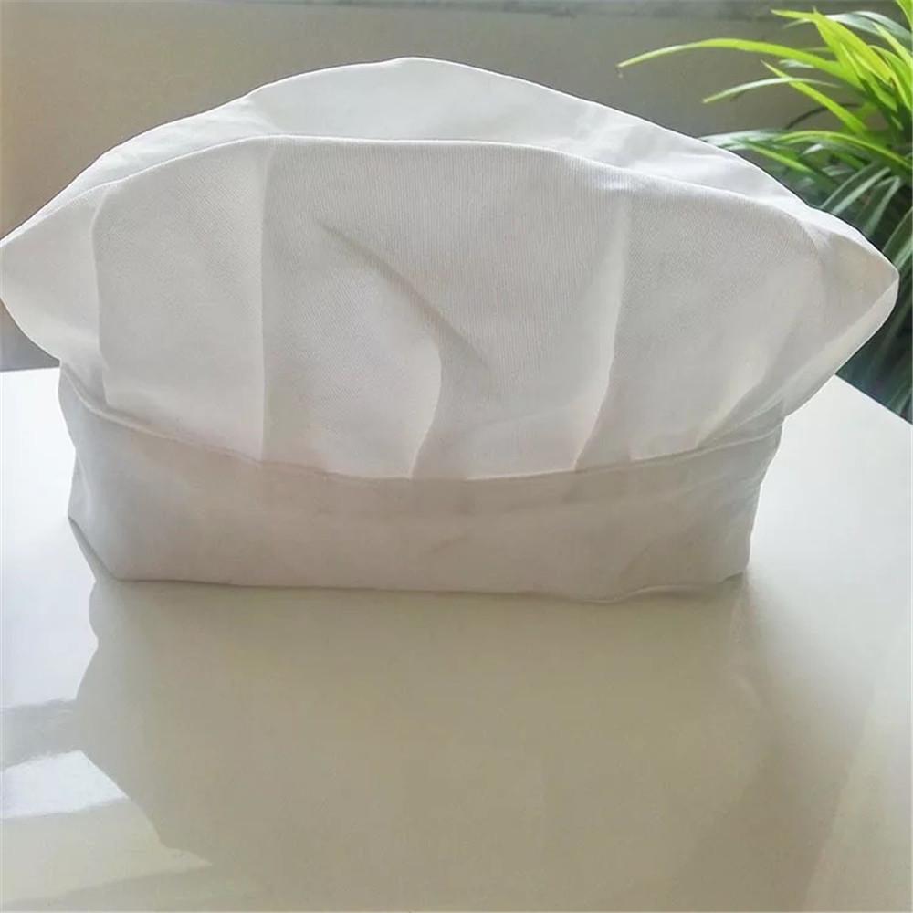 White Uniform Baker Cook Grilling Chef Hat BBQ