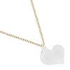 Heart Necklace Plated Gold Heart 3.6g Women Used