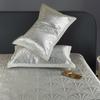 Three piece set of high-end light luxury ice silk cooling mat and bedsheet - Nanfeng