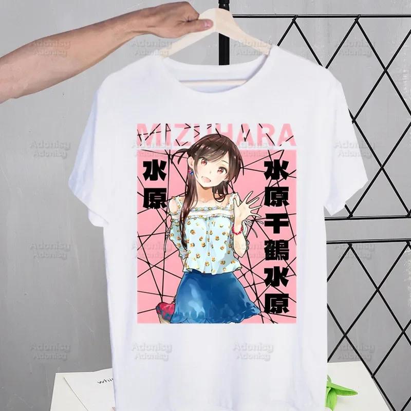 Rent A Girlfriend Chizuru Mizuhara T-shirts Funny Hip Hop Summer Women Men Tshirts Streetwear Ulzzang Harajuku T-Shirt Shirt