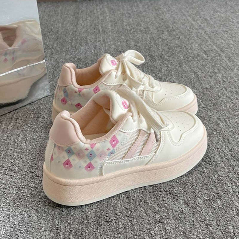 thick-soled women's spring and autumn new shoes women's ins versatile niche board shoes bread shoes