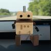 Wood Essential Oil Fragrance Expander Hand Made Car Mounted Perfume Robot Fragrance Bottle  Car