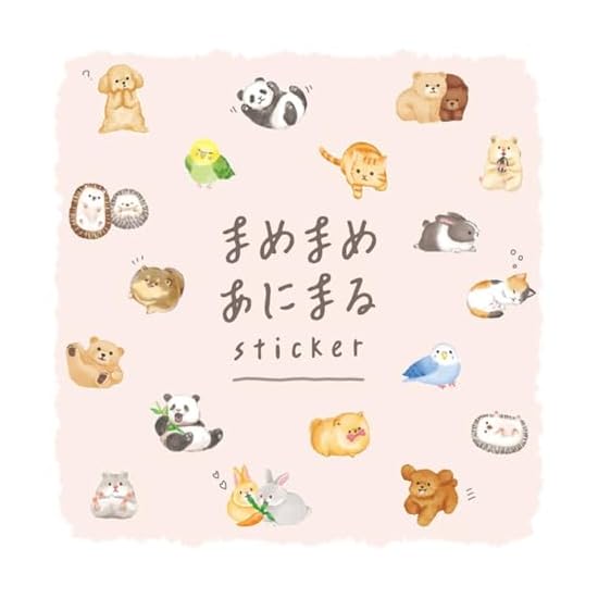 Mamemame Animal Sticker Masking Tape Material Cute Animal Mini Stickers (Panda)