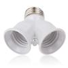 Screw E27 LED Base Light Lamp Bulb Socket E27 To 2-E27 Splitter Adapter Lamp Holder Socket Bulb Holder Lighting Accessories