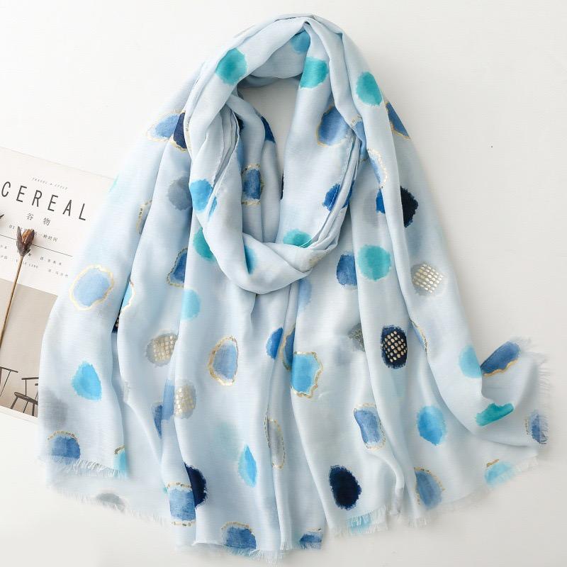Winter Lurex Glitter Circle Dot Fringe Viscose Soft Scarf Cotton Shawls Women Perfect For Travel Casual Muslim Hijab 180*90Cm