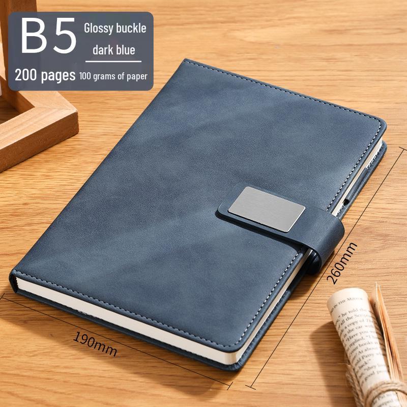 Custom A5 Office Notebook - Thick, Simple Notepad for Business Meetings, Logo Printable