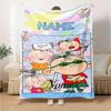 Flannel Blanket Soft And Cozy Custom Name Gift For All Holidays Home Decor Office Nap Outdoor Holiday Gift Playful Design Polyester Blanket