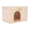 Tiny Hamster Wood House Bite Resistance Ventilated Eco Friendly Small Animal Hideout House for