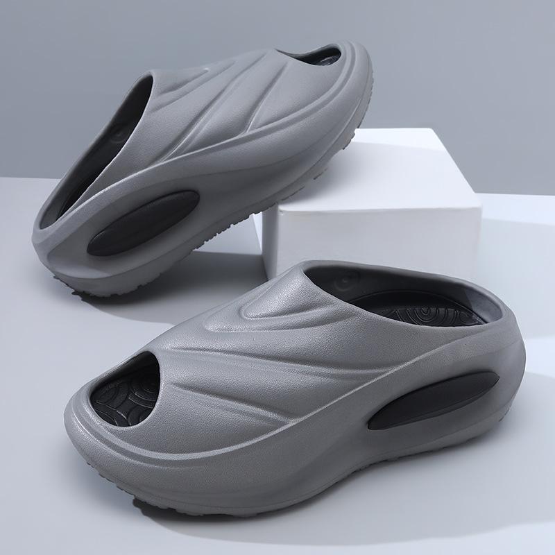 New Slippers Men's Summer Fashion Simple Outer Wear Thick Bottom Non-slip Outdoor Sports Leisure Beach Men's One-word Drag