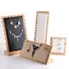 Bamboo & Wood Jewelry Display Stand for Necklaces and Earrings