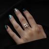 Women's Versatile Double Layer Star Ring: Stylish, Adjustable, Trendy Index Finger Accessory