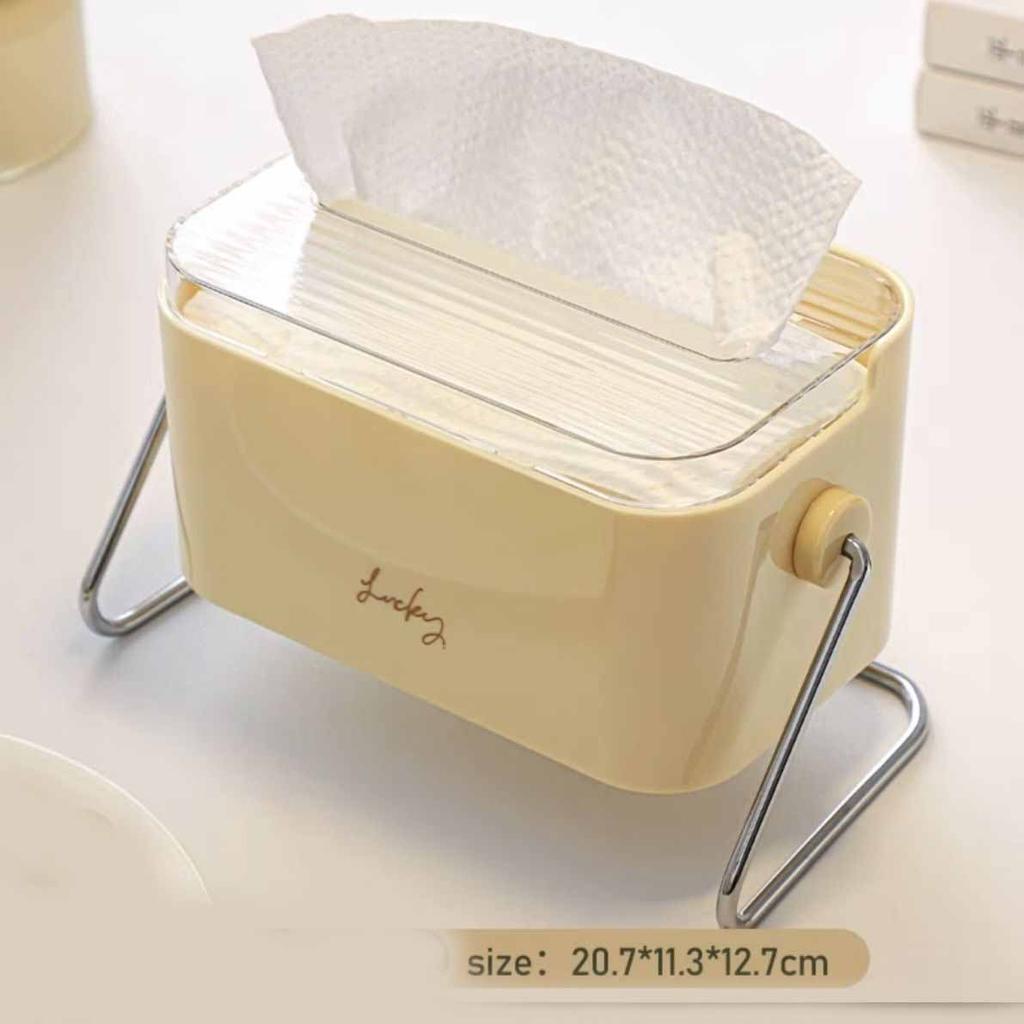 WTEMPO Tissue Box Household Contracted Lovely Tea Table Multifunctional Rotary Receive Napkin Box