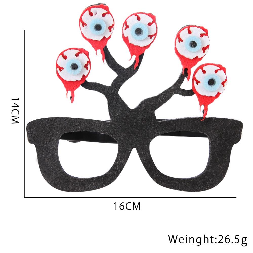 Spider Halloween Eyeglasses Web Zombie Head Ghost Cartoon Style Props Christmas
