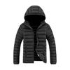 Men's Casual Cotton Jacket Hooded Solid Color Winter Daily