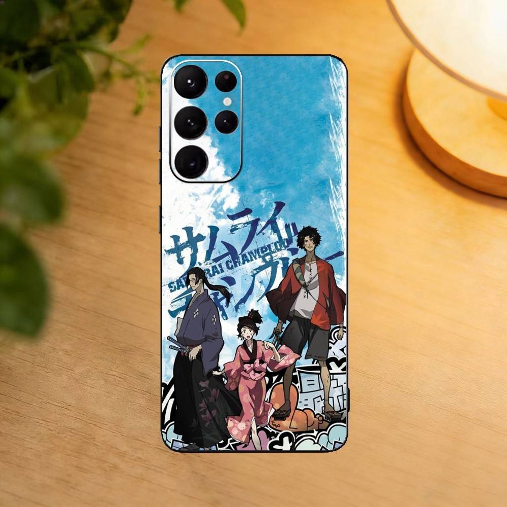 Samurai Champloo Phone Case For Samsung S25,S24,S21,S22,S23,S30,Ultra,S20,Plus,Fe,Lite Black Shell