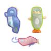 Marine Animal Dog Toy Plush Squeaky Dog Chew Toy Sea Shrimp Seal Seahorse Teething Toy for Dogs Interactive Tug-of-War Relieves Boredom Cleans Teeth