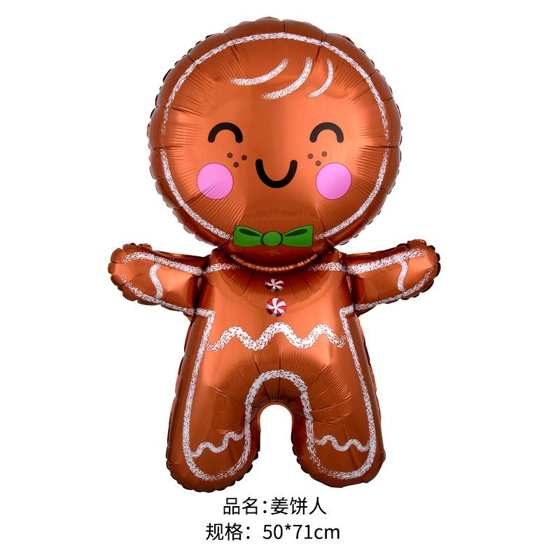 Christmas Balloons Special-Shaped Aluminum Film Balloons Santa Claus Merry Christmas Arrangements Christmas Eve Decorations