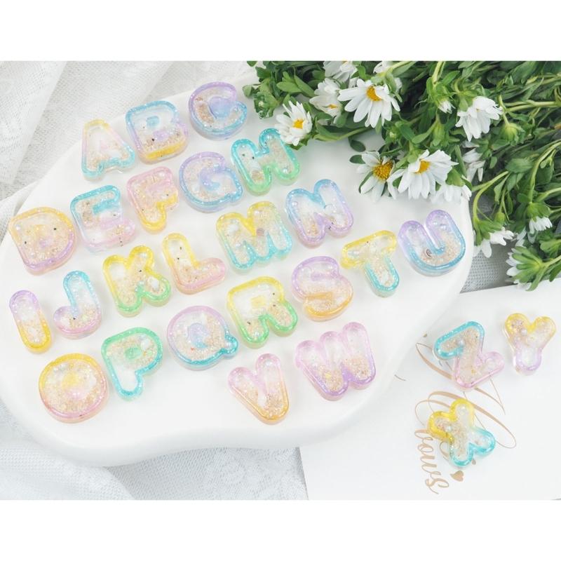 Letter Clay Molds Letter Keychain Moulds Letter Craft Mould Silicone Material Epoxy Resin Mould for DIY Pendant Keychain