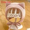 Baby Winter Hat With Plush Animal Ears For Warmth And Comfort For Newborns