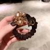 1/2pcs Elegant Bohemian Headband Pearl Ponytail High Elasticity Rubber Band for Women Daily Wear Fashion Simple Hair Accessories
