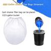5Pcs 1/2/5 Gallon Liquid Filter Bags Top Opening Paint Screen Net  Home Decoration