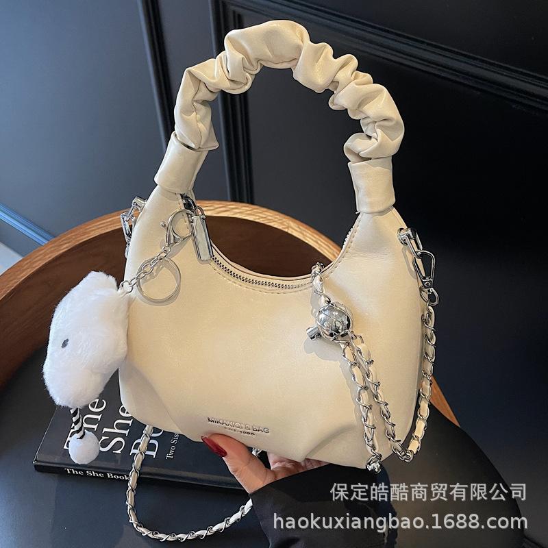 High-end Hand Bag Women's 2025 New Trendy Spring Popular Fashion Commuter Shoulder Messenger Bag Dumpling Bag
