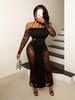 European & American Women's Sexy Halterneck Cutout Lace Bodycon Dress - Spring/Summer 2026 Collection