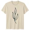 Minimalist Botanical Leaf Plant Line TShirt Line Art Foliage Botanical