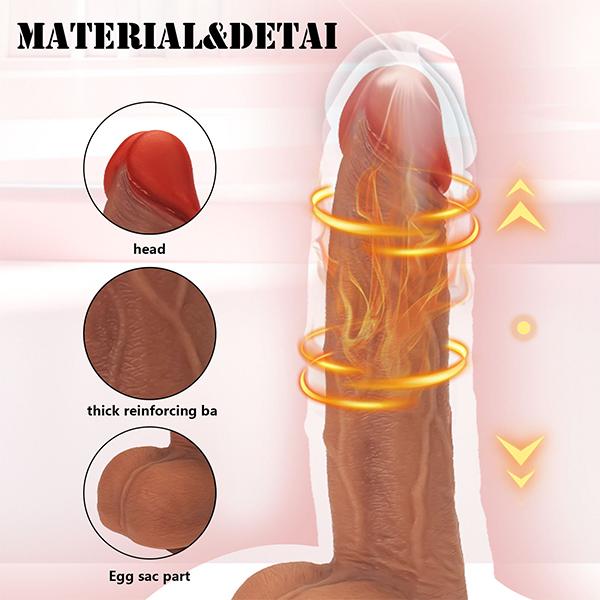 Heating Thrusting Realistic Dildo Vibrator Wireless Remote Layer Silicone Super Big Penis Dildos Sex Toys For Women