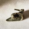 Distressed Finish Miniature Snail Figurine Handmade Alloy Art Decors For Teas Pet Desk Accessories Home Decoration Gift
