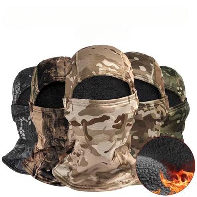 Men's Cycling Cap Balaclava Full Face Ski Mask Hood Hiking Camping Hunting Tactical Military Airsoft Cap Bike Hats Neck Gaiter