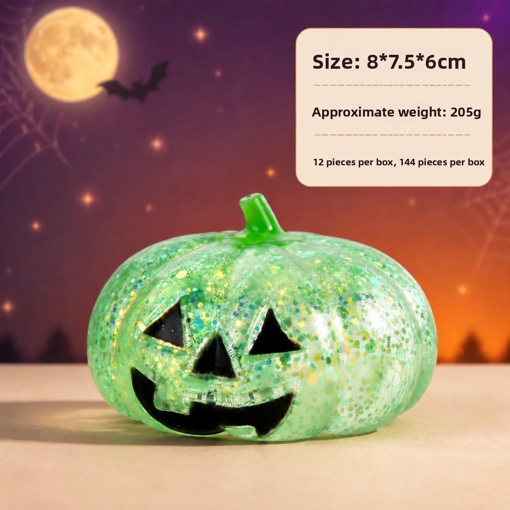Halloween Squeezy Pumpkins Ghosts Eyeball Squishy Sensory Toy Gel Sugar Filling Stress Relief Fidget Toys for Kids and Adults