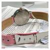 Casio CASIOSHEEN Series Three-hand Three-eye Roman Scale Swarovski Crystal Embellishment Waterproof Quartz Movement Leather Strap SHE-3034BGL-7A