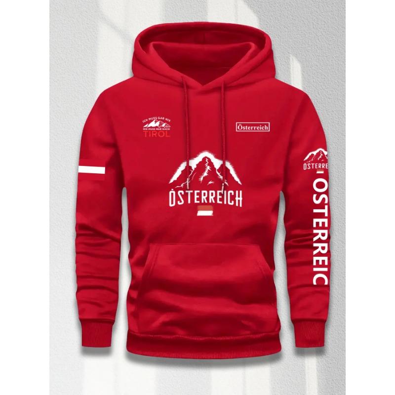 Herren Kapuzenpullover mit Aufdruck Stilvoll Lockerer Schnitt Geeignet für den Alltag und Sport Lässige Kapuzenjacke Urlaubsgeschenk