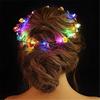 Flower LED Light For Bride Hairband Flower Crowns Wreath Headband Glowing Wreath Beach Headband
