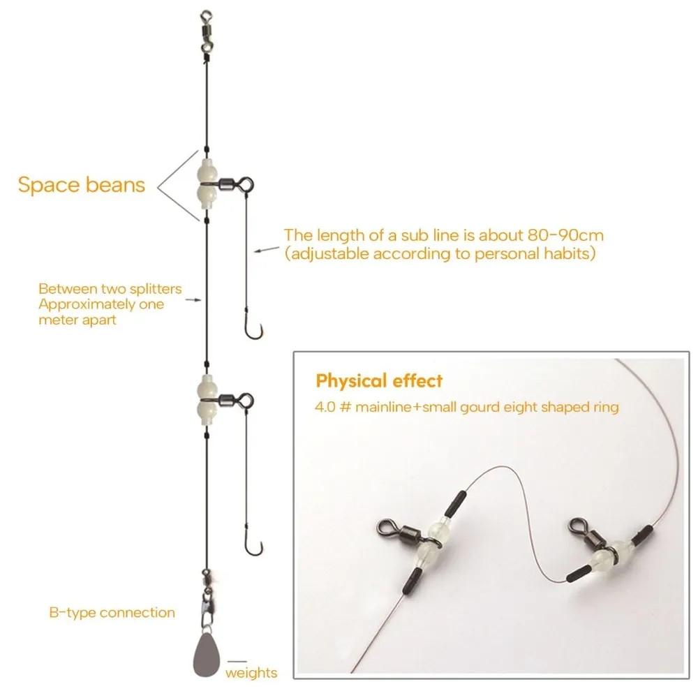 Luminous Gourd Swivel, Fork Swivel, Eight Character Loop, Sub Source Manufacturer, Fishing Gear Accessories, Luminous Gourd Swivel
