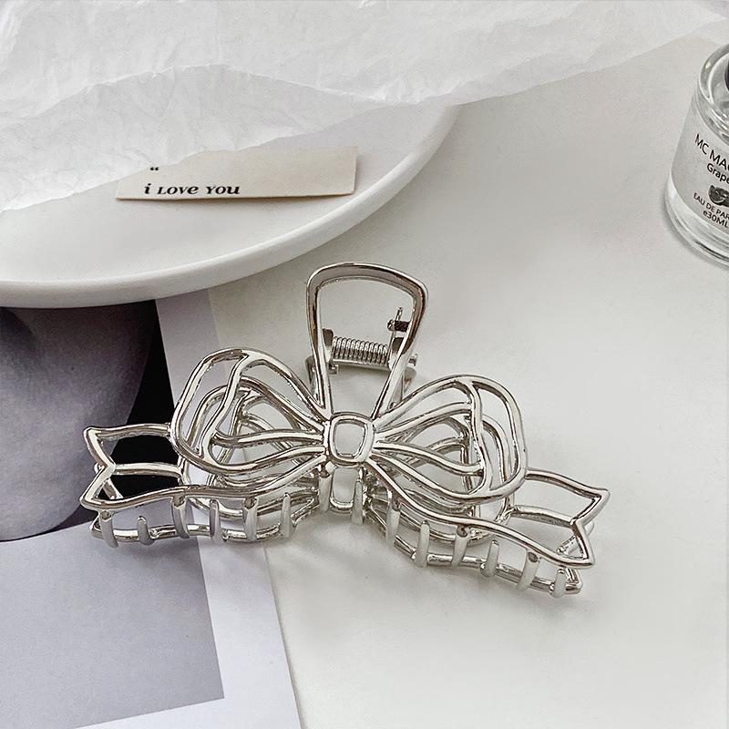 

Модные металлические заколки-крабы для волос с бантом для женщин, девушек, зажимы, Корея, геометрические, заколки для волос, аксессуары для волос