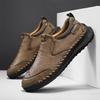 Fashion Summer Walk Style Loafers Slip-On Men's Casual Shoes Non-Slip Outdoor Driving Shoes Retro Style Male Hiking Footwear Moccasins