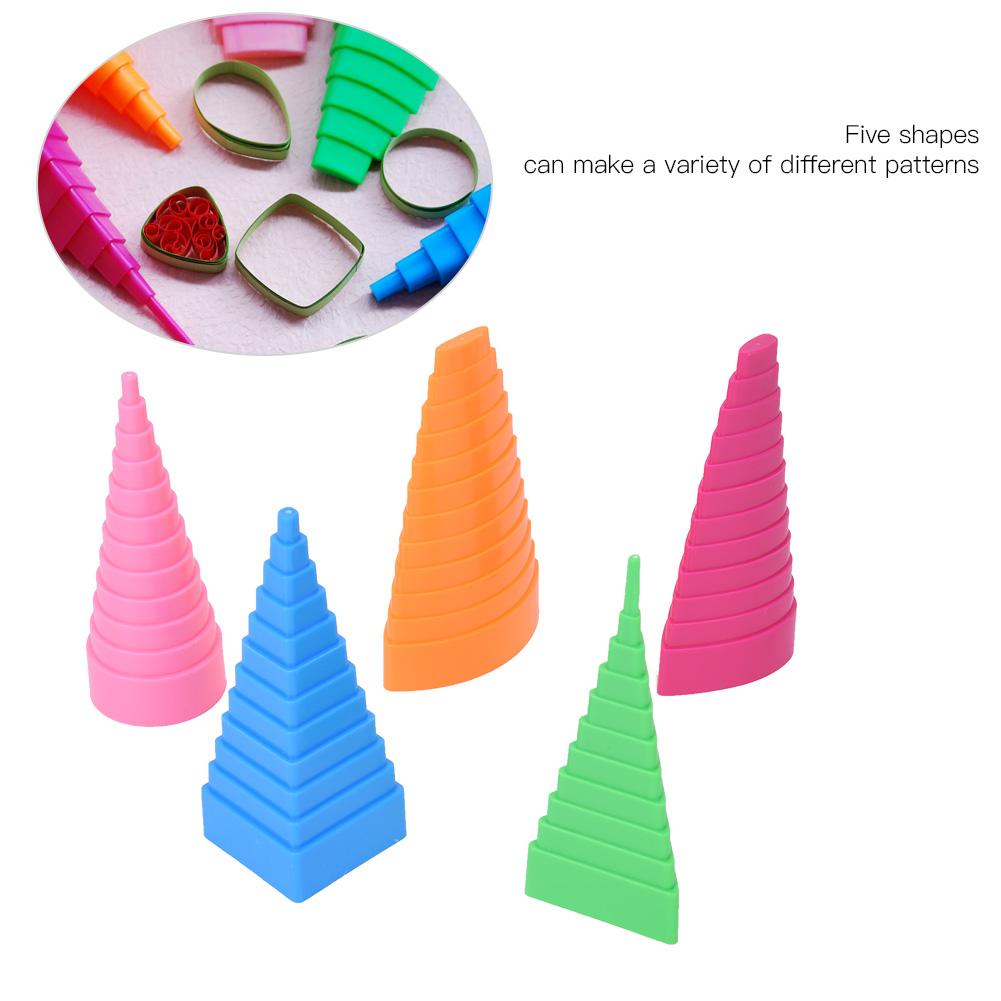 5 PIEZAS Torre de Bobinas Border Buddy para Quilling de Papel DIY Herramienta Artesanal de Papel