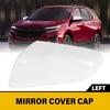 Left Side For Chevrolet Equinox 2018-2024 White Rearview Mirror Cover Shell Cap