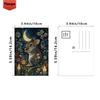 32 Stück, Postkarten Magischer Wald, Gotischer Stil, Geburtstags-/Jubiläumsgeschenke, Sammlerstück, Als Geschenk geeignet, und Versandfähig.