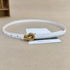 Waist Handmade Leather Belt For Women With Alloy Fastener For Trendy Wear Casual