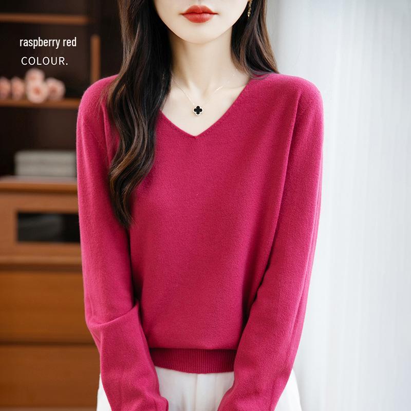 V-Neck Soft Knit Layered Sweater - Spring & Autumn Style
