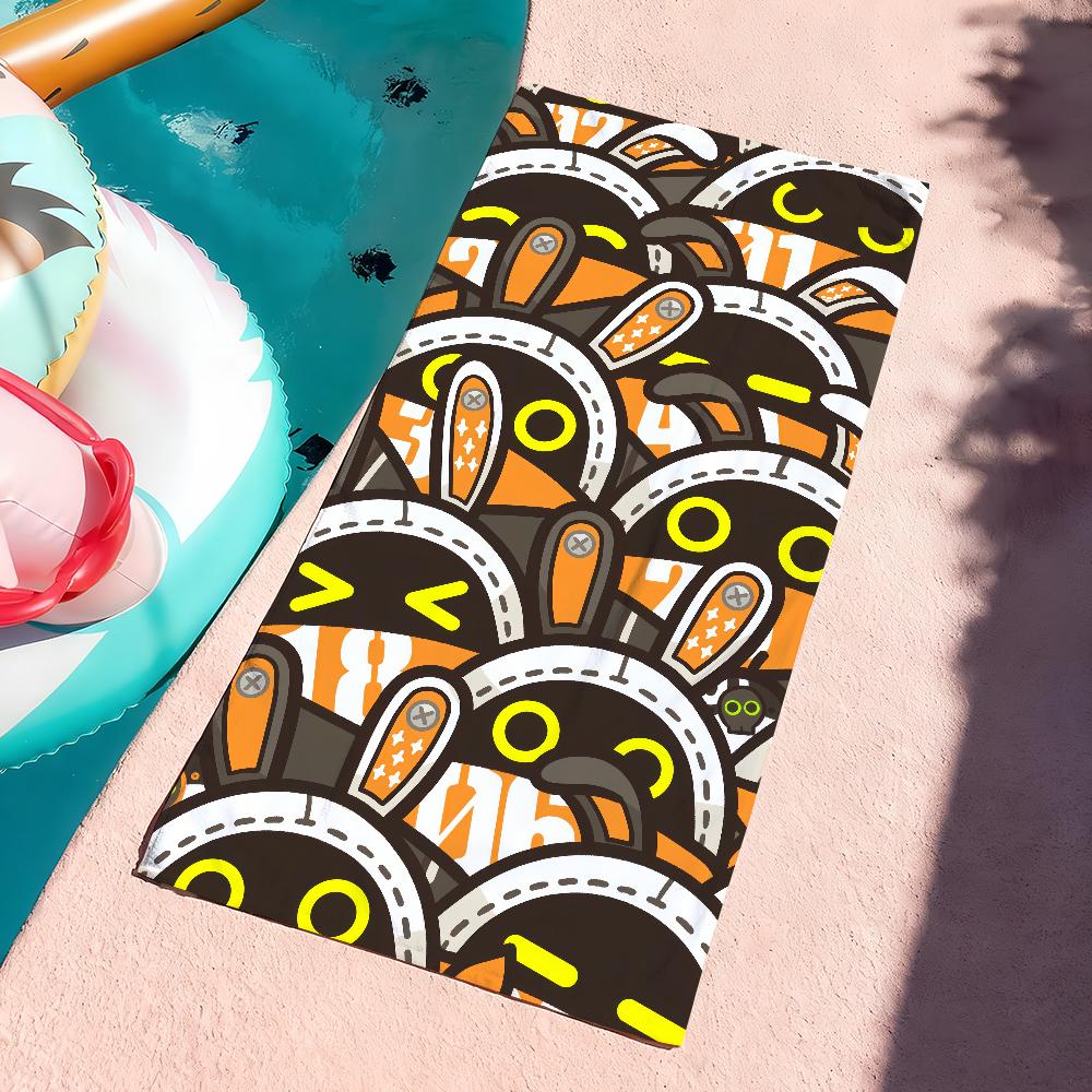 

Zenless Zone Zero Bangboo Towel Quick Dry Soft Yoga Swimming Fitness Mountain Climbing Large Beach Towels W30*H60(CM)
