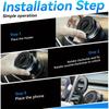 Upgraded 360°Vacuum Magnetic Phone Holder Magnetic Car Phone Mount, Hands-Free Suction Cup Phone Holder for Car/Gym/Mirror